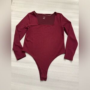 A New Day Woman’s Ribbed Square Neck Bodysuit